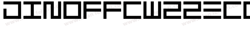 Dinoffcw22-Cond Regular字体转换